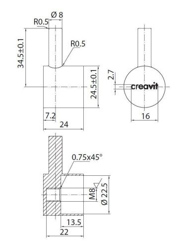 Запорный вентиль Creavit JK001 - фото 2