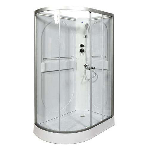 Душевая кабина AvaCan L602RNLED 120х80 асимметричная без крыши ориентация правая