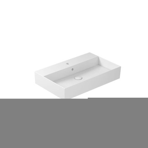 Раковина из сантехнического фарфора Galassia Meg11Pro 8973 80х50 подвесная цвет белый - фото 2