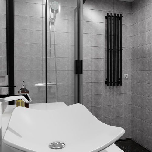 Полотенцесушитель электрический Altasan Арго Арго12027ЧМ 25х120 черный - фото 2