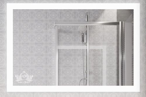 Зеркало с подсветкой и антизапотевателем Art&Max SOLI AM-Sol-1200-800-DS-F-H 120х80 подвесное