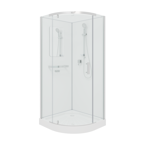 Душевая кабина Cerutti SPA KORRA90T 90х90 четверть круга без крыши ориентация универсальная