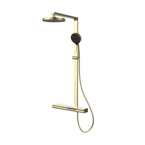 Душевая стойка Vincea Arco VSFS-4AR1BG настенная цвет золото - фото 2