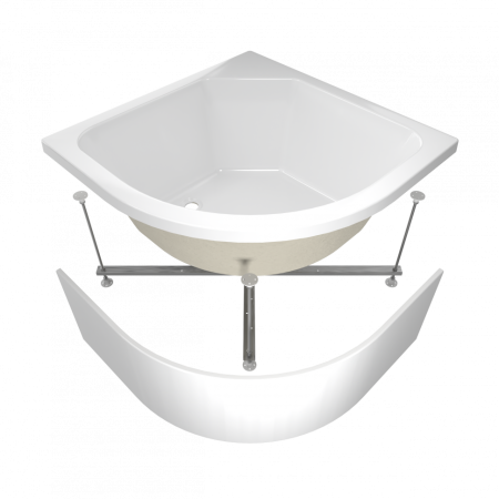 Душевой поддон акриловый Тритон Щ0000014179 90х90 белый с каркасом