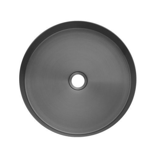 Раковина из нержавеющей стали AltroBagno Costoso AltroBagnoCostoso001006MtGr 40х40 накладная цвет оружейная сталь - фото 2