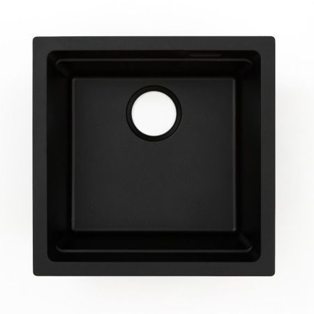 Кухонная мойка Grandex Aqua 500105 45х45 цвет черный поверхность матовая