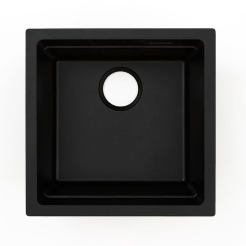 Кухонная мойка Grandex Aqua 500105 45х45 цвет черный поверхность матовая - фото 4