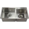 Кухонная мойка Melana ProfLine S7843H сатин 80х45 цвет хром поверхность полированная