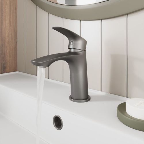 Смеситель Milardo Rora RORGM00M01 на раковину графит - фото 3