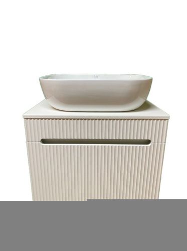 Тумба с раковиной Sintesi STL.W7025_SIN-LVB-APP-403 60х60 подвесная цвет бежевый - фото 2
