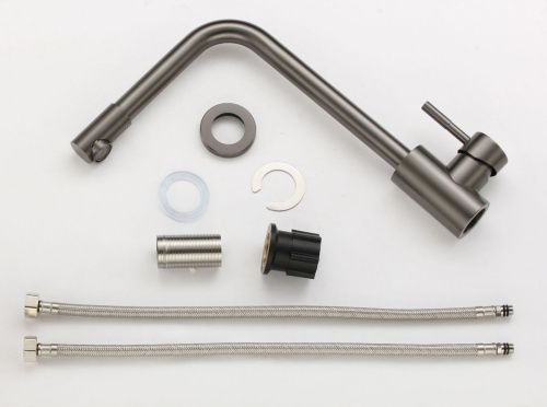 Смеситель для кухни Fmark FS8233Q на мойку графит - фото 5