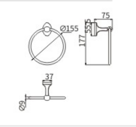 Полотенцедержатель CeramaLux Bell 53506