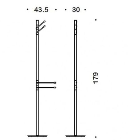 Стойка с аксессуарами для ванной Colombo Isole Piantane B9412N.CR