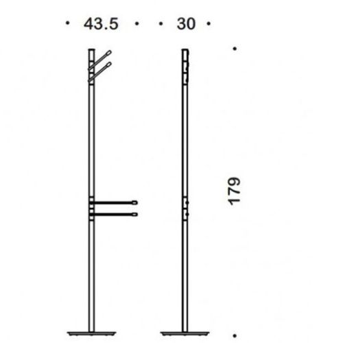 Стойка с аксессуарами для ванной Colombo Isole Piantane B9412N.CR - фото 2