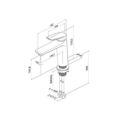 Смеситель IDDIS Ever EVESB00i01 на раковину хром - фото 5