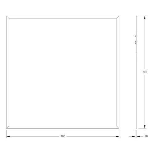 Зеркало Evoform Comfort BY 0915 70х70 подвесное - фото 2