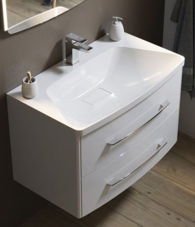 Тумба под раковину Aqwella Y NER0108 80х50 подвесная цвет белый
