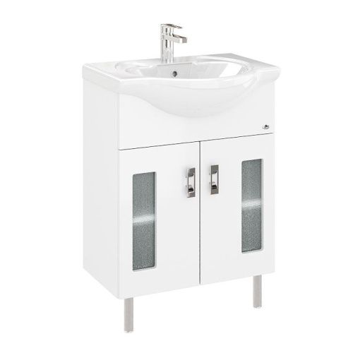 Тумба под раковину Onika Кристалл 106545 60х30 напольная цвет белый