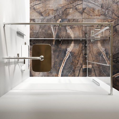 Душевой уголок Am.Pm Func W84G-403-12080-MТ 120х80 стекло прозрачное профиль хром без поддона - фото 4