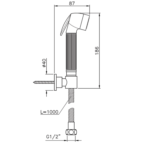 Гигиенический душ Nicolazzi Doccia 5523BZ бронза - фото 2