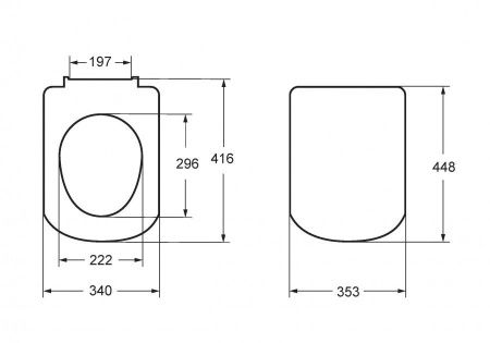 Крышка сиденье для унитаза Roca Dama senso ZRU9000040
