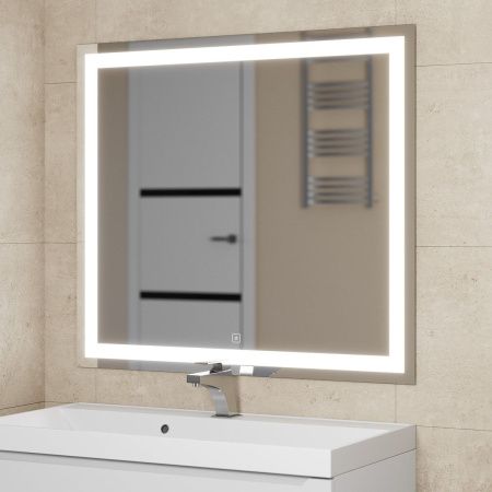 Зеркало с подсветкой и антизапотевателем Uperwood Tanos 291020223 90х80 подвесное