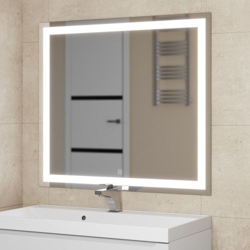 Зеркало с подсветкой и антизапотевателем Uperwood Tanos 291020223 90х80 подвесное - фото 3