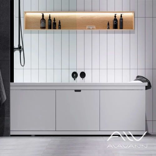 Экран под ванну Alavann Rita 170 см ALV1029001 фронтальный МДФ съемный/раздвижной белый - фото 4