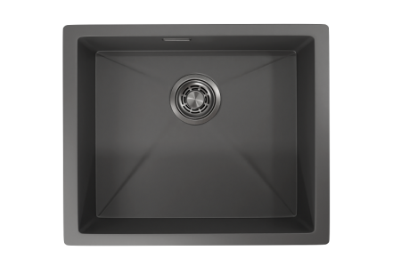 Кухонная мойка Granula 5445U, ГРАФИТ МАТОВЫЙ 55х45 цвет черный поверхность матовая