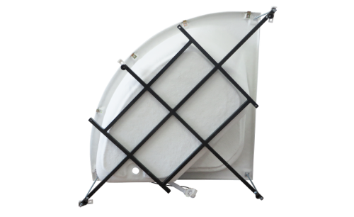 Ванна акриловая Royal Bath ROJO RB375201 150х150 угловая четверть круга без каркаса - фото 4