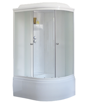 Душевая кабина Royal Bath ВК RB8120BK6-WC-L 120х80 асимметричная с крышей ориентация левая