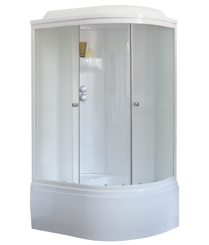 Душевая кабина Royal Bath ВК RB8120BK6-WC-L 120х80 асимметричная с крышей ориентация левая