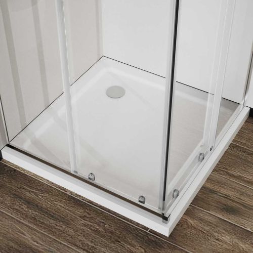 Душевой уголок Vincea City VSS-5CT8010CL 100х80 стекло прозрачное профиль хром без поддона - фото 4