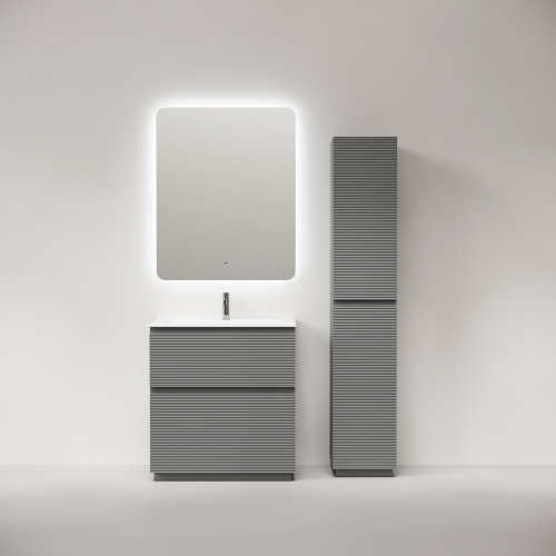 Тумба под раковину Sancos FOLK Floor FL80FES 80х40 напольная цвет серый - фото 5