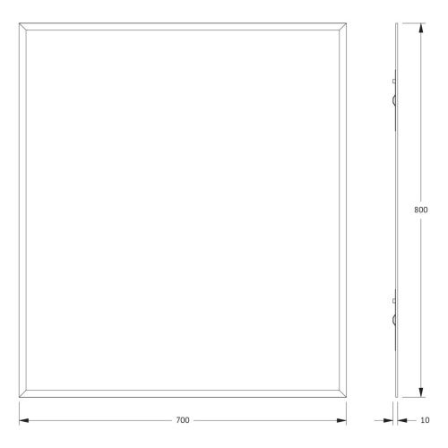 Зеркало Evoform Comfort BY 0920 70х80 подвесное - фото 2