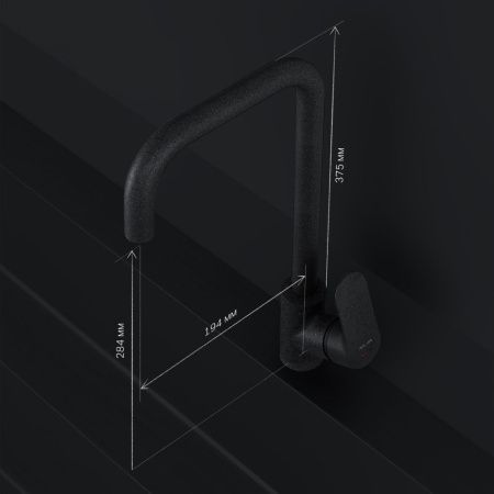 Смеситель для кухни Am.Pm Like F8006022 на мойку черный