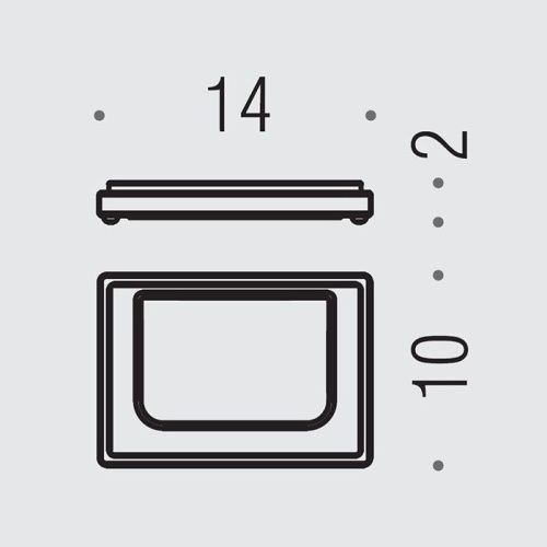 Мыльница Colombo Look B1640.OM-VAN - фото 2