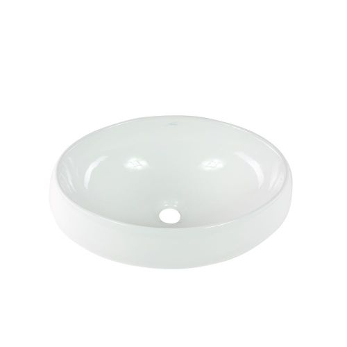 Раковина из сантехнического фарфора Melana 320317-805 50х40 накладная цвет белый без отверстий под смеситель - фото 4