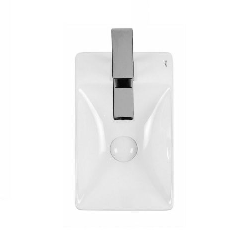 Раковина из сантехнического фарфора Bond Cube S12-380L 40х20 накладная цвет белый 1 отверстие под смеситель - фото 3