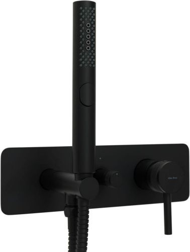 Смеситель для ванны с душем Allen Brau Priority 5.31009-31 встраиваемый в стену черный - фото 5