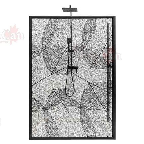 Душевая дверь AvaCan FB160 180х195 стекло тонированное профиль черный - фото 4