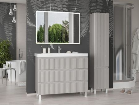 Тумба под раковину Brevita Victory VIC-07105-50-03Я 100х50 напольная цвет серый