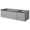 Тумба под раковину Armadi Art Quatro 790-M2-140-L-A 140х50 подвесная цвет серый