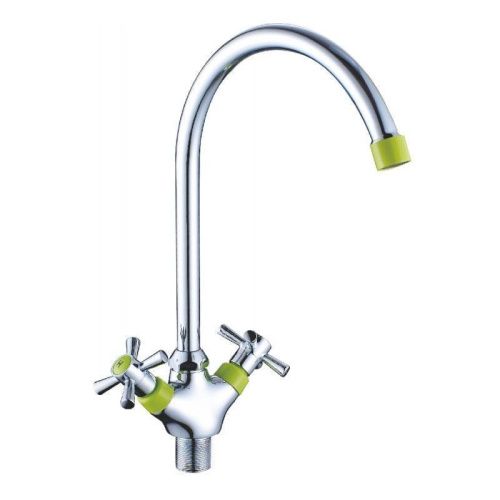 Смеситель для кухни Cron CN46142-12 на мойку зеленый - фото 2