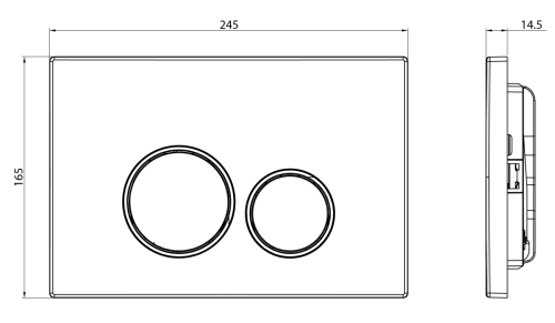 Клавиша смыва механическая CHARUS Spazio FP.330.51.01 цвет бежевый - фото 2