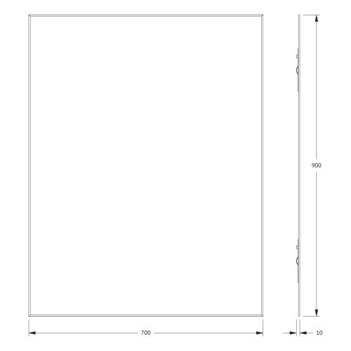 Зеркало Evoform Standard BY 0226 70х90 подвесное - фото 2