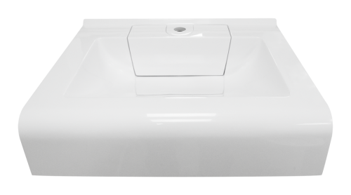 Раковина мебельная из искусственного камня Marko Корса 60 5209600 60х50 подвесная цвет белый - фото 2