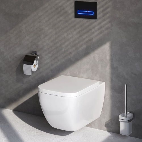 Унитаз подвесной Am.Pm Gem C901701SC белый с сиденьем микролифт безободковый каскадный смыв