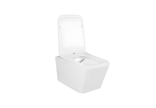 Унитаз подвесной Aquatek ЛИБРА NEW AQ0530N-00 белый с сиденьем микролифт безободковый каскадный смыв - фото 4