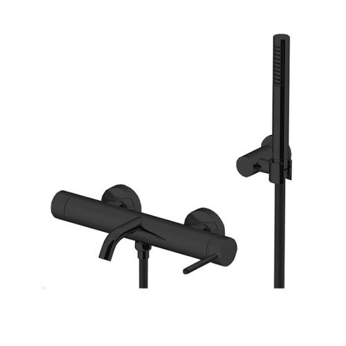 Смеситель Gattoni CIRCLE TWO 9100/91NO настенный черный